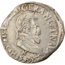 Monnaie, France, Henri IV, Demi Franc, 1593, Montpellier, Très rare, TTB