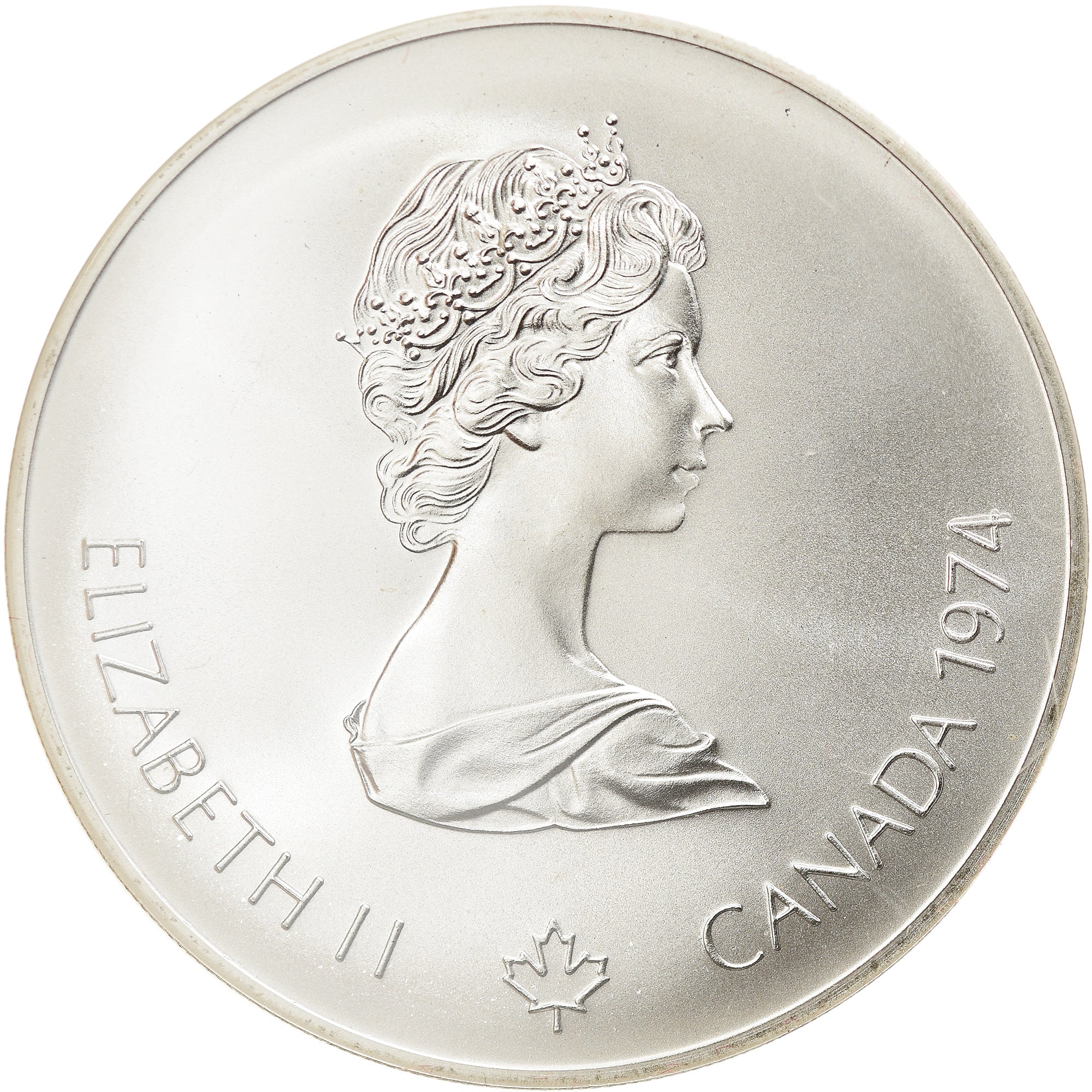 Coin, Canada, Elizabeth II, Rowing, 5 Dollars, 1974, MS(65-70), Silver, KM:91