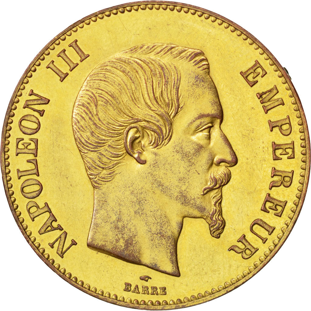 FRANCE, 100 Francs, AU(55-58), Gilt Bronze, 16.37