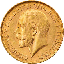 Coin, Australia, George V, Sovereign, 1918, Perth, AU(55-58), Gold, KM:29