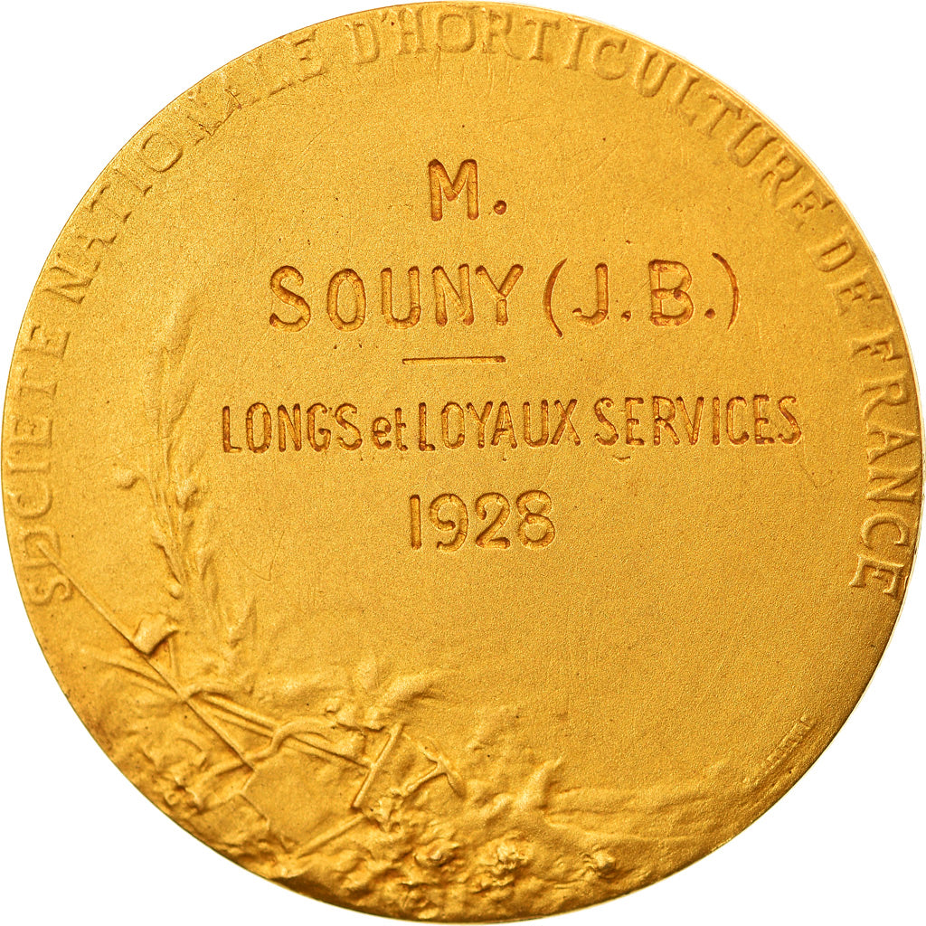 France, Medal, Flore Française, Société Nationale d'Horticulture de France