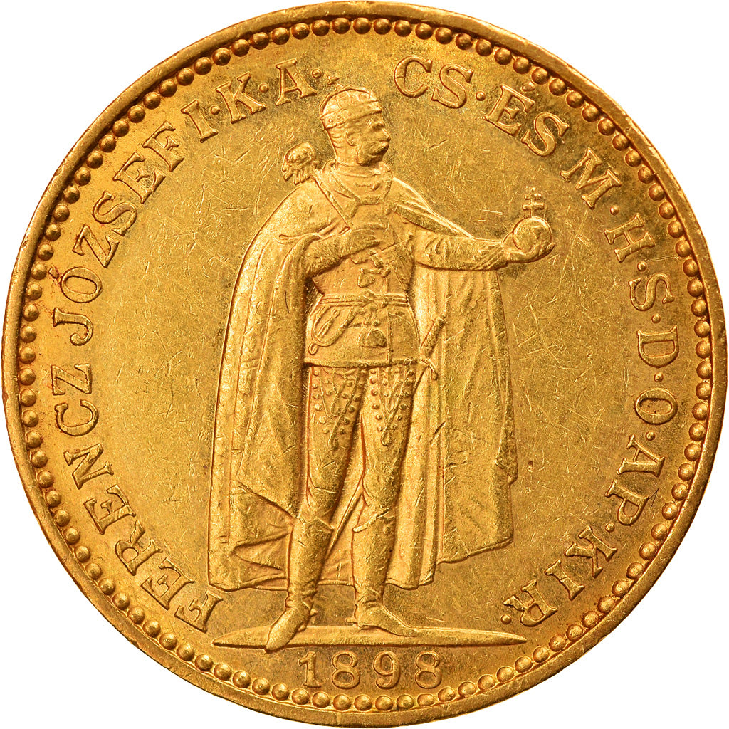 Münze, Ungarn, Franz Joseph I, 20 Korona, 1898, Kormoczbanya, VZ, Gold, KM:486