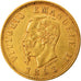 Coin, Italy, Vittorio Emanuele II, 10 Lire, 1863, Torino, EF(40-45), Gold