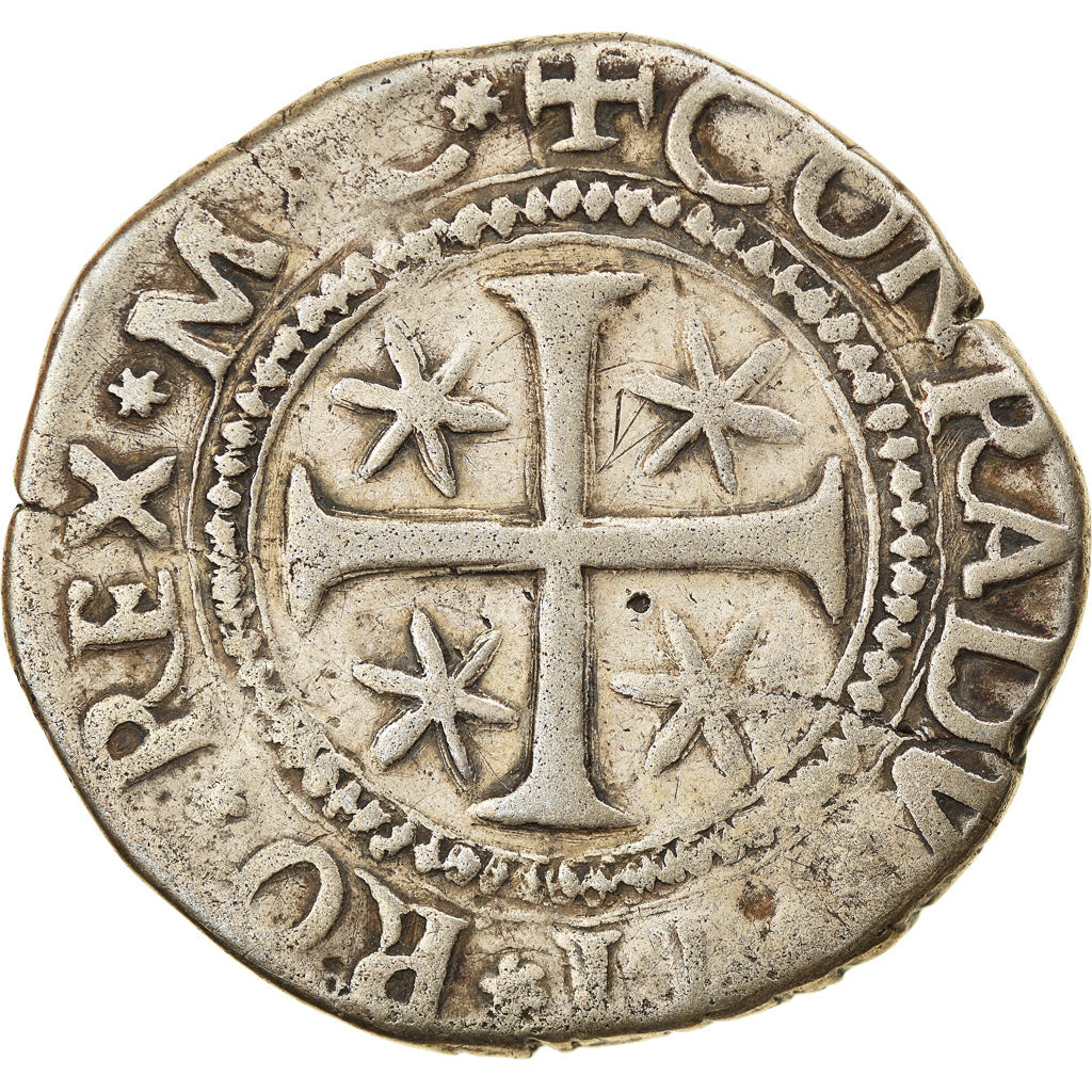 Coin, ITALIAN STATES, GENOA, Scudo, Stretto, 1613, VF(20-25), Silver, KM:25