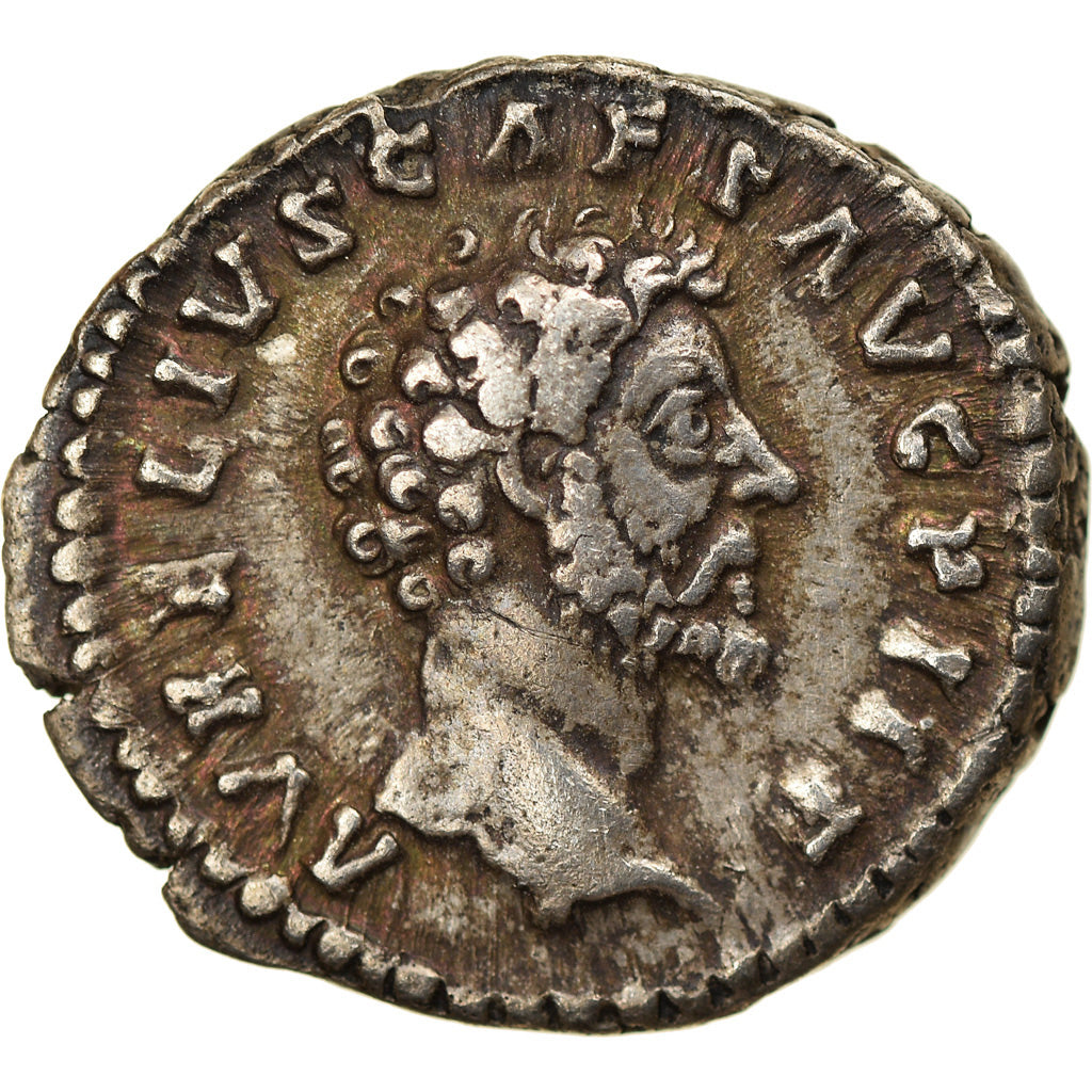 Coin, Marcus Aurelius, Denarius, 159-160, Rome, AU(50-53), Silver, RIC:483