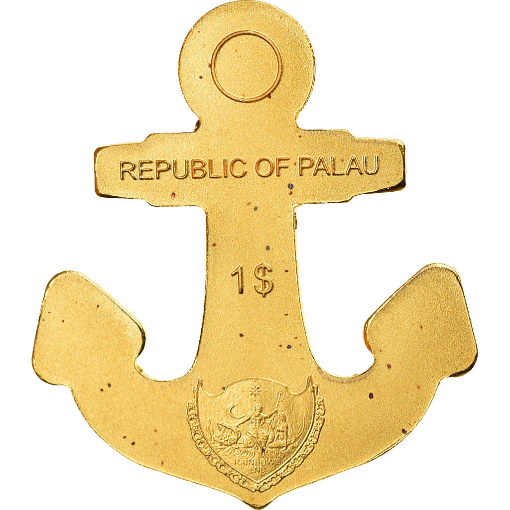 Coin, Palau, Golden Anchor, 1 Dollar, 2019, MS(65-70), Gold