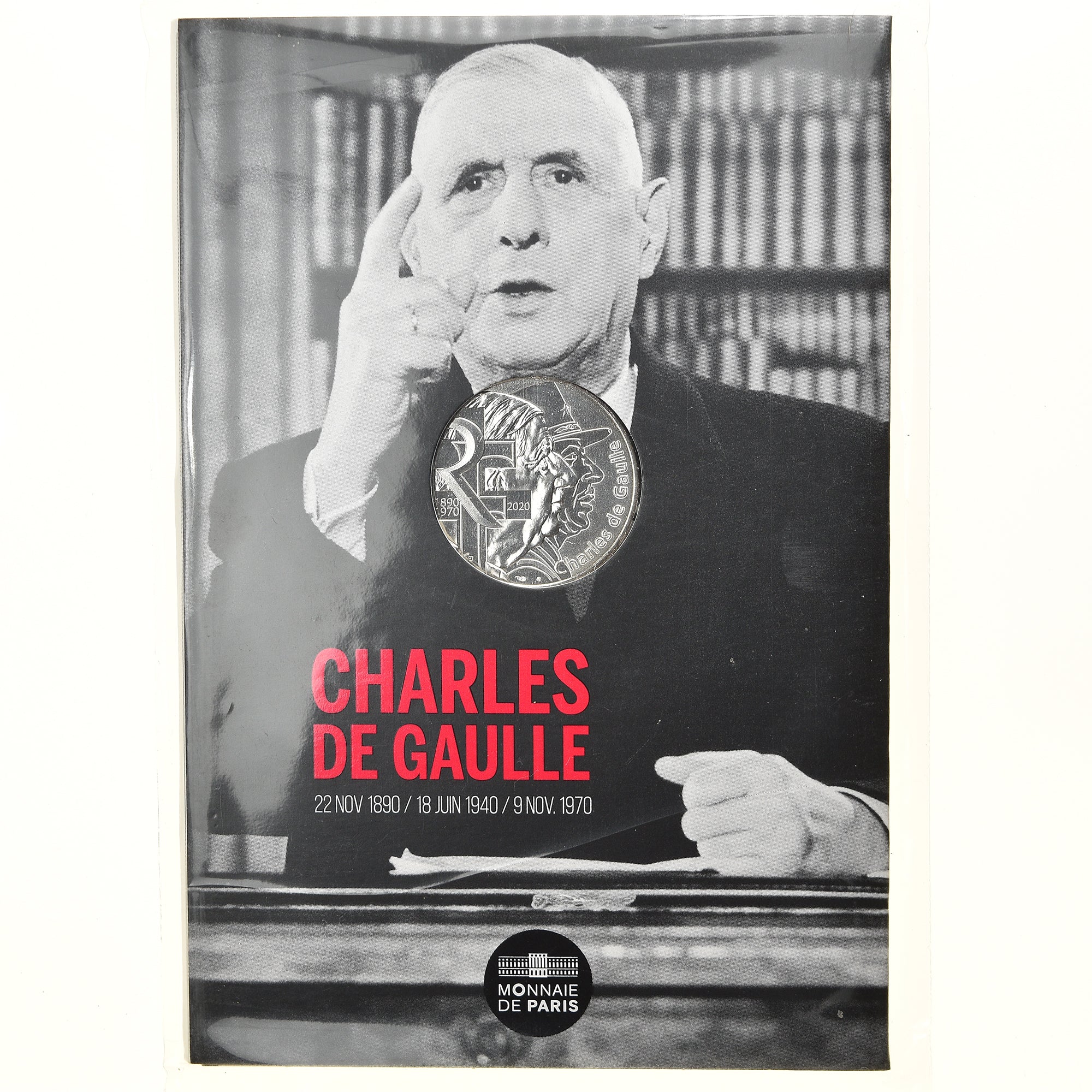 France, Monnaie de Paris, 10 Euro, Charles De Gaulle, 2020, Paris, FDC, Argent