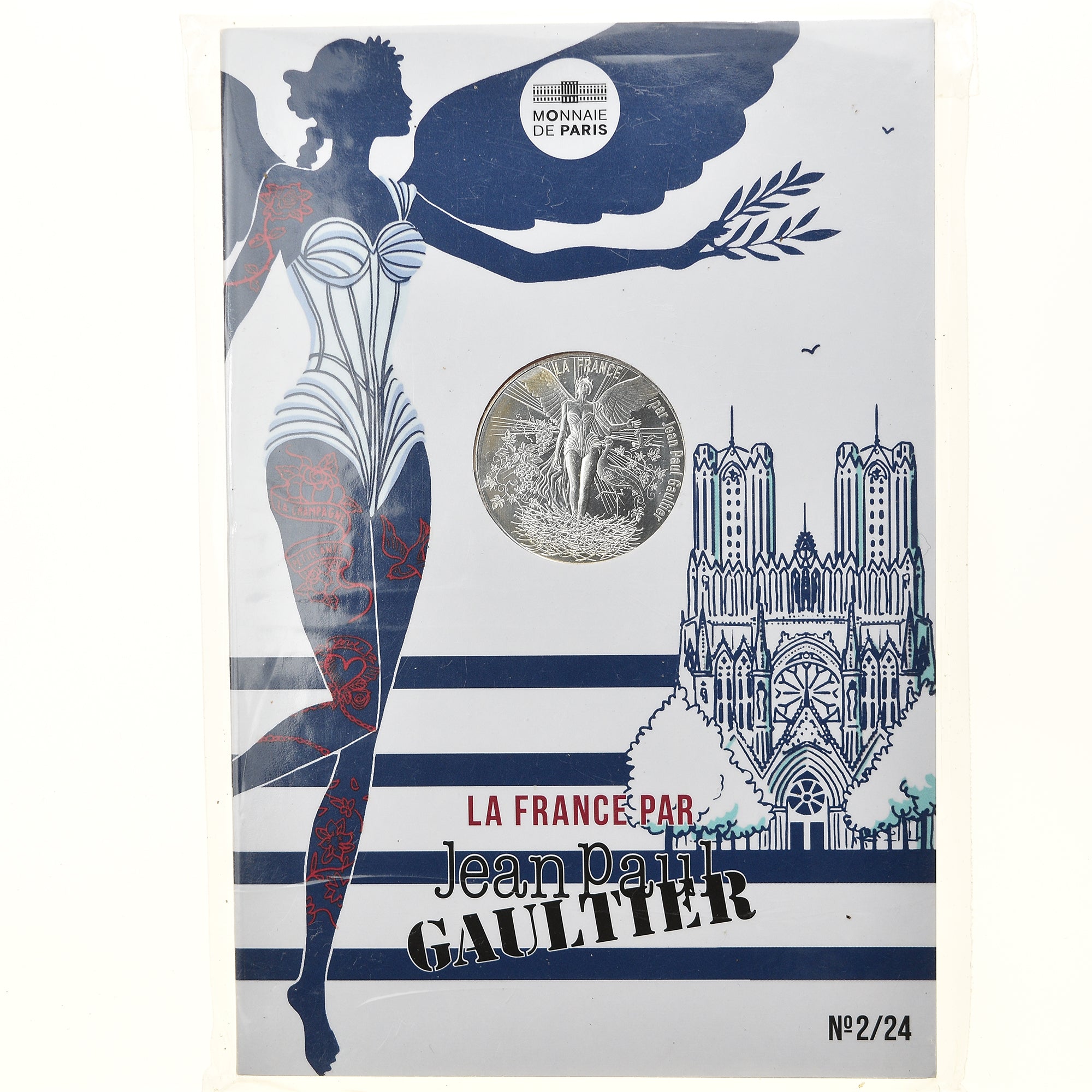 Frankreich, Monnaie de Paris, 10 Euro, Jean-Paul Gaultier (La Champagne