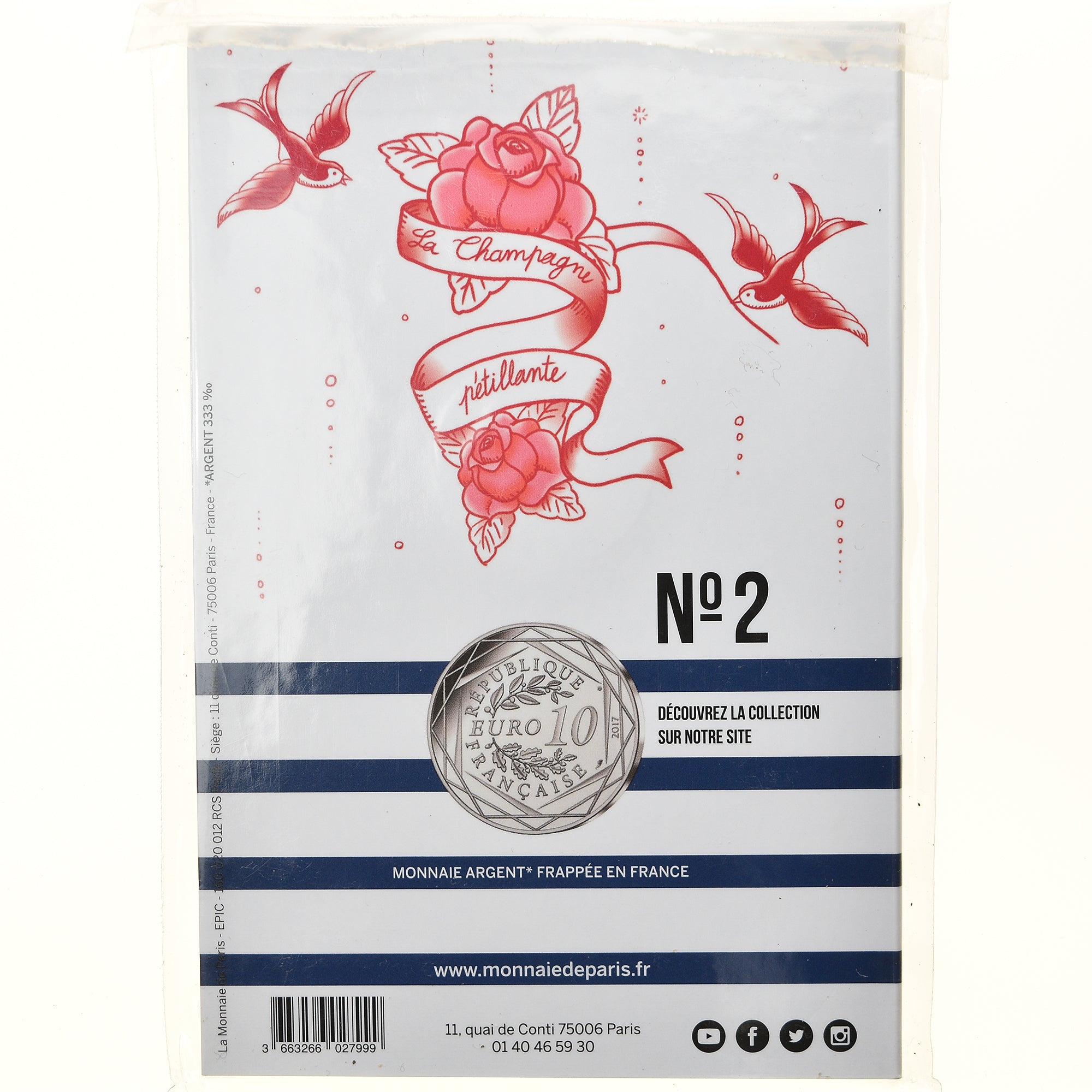 Frankreich, Monnaie de Paris, 10 Euro, Jean-Paul Gaultier (La Champagne