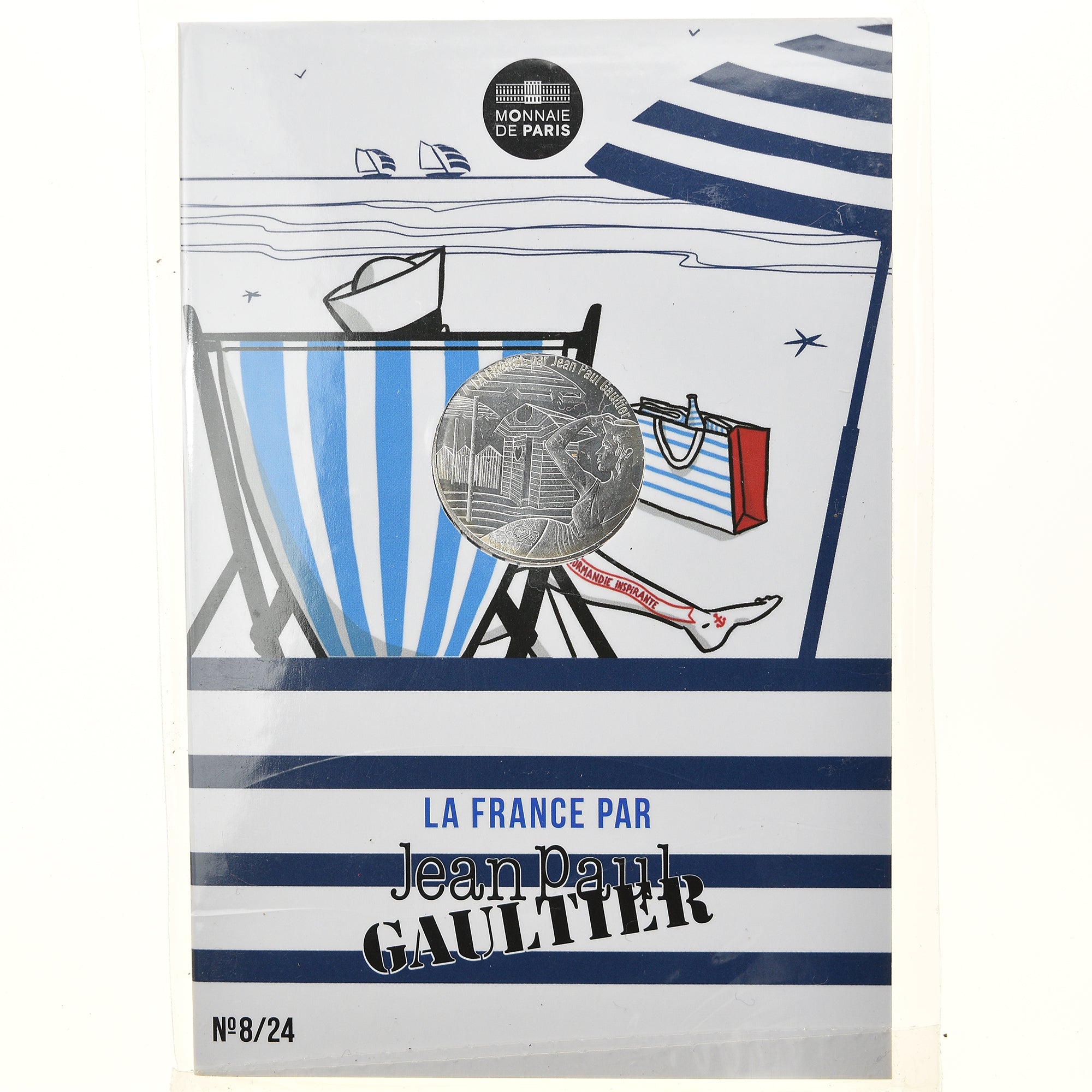 Frankrijk, Parijse munten, 10 Euro, Jean-Paul Gaultier (La Normandie