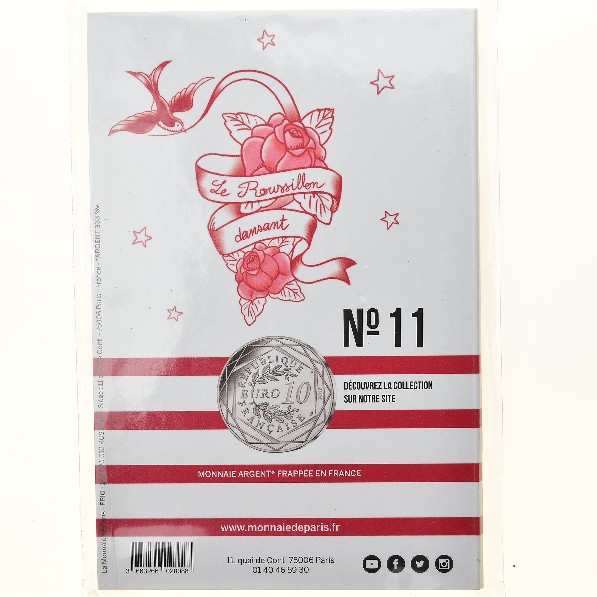 France, Monnaie de Paris, 10 Euro, Jean-Paul Gaultier (Le Roussillion dansant)