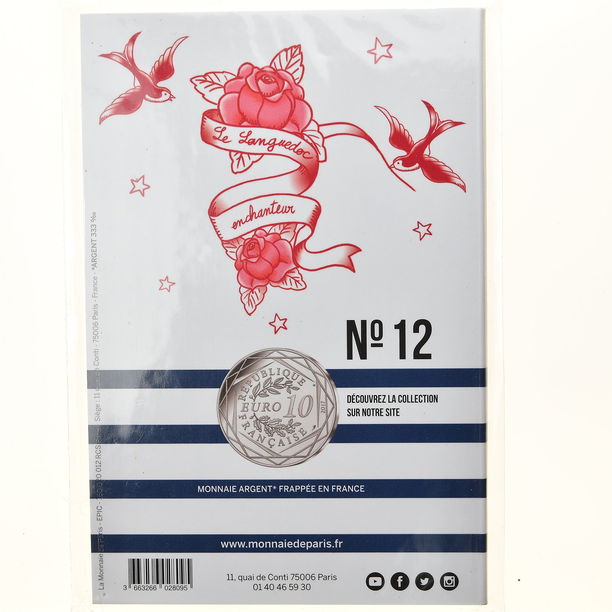 Frankreich, Monnaie de Paris, 10 Euro, Jean-Paul Gaultier (Le Languedoc