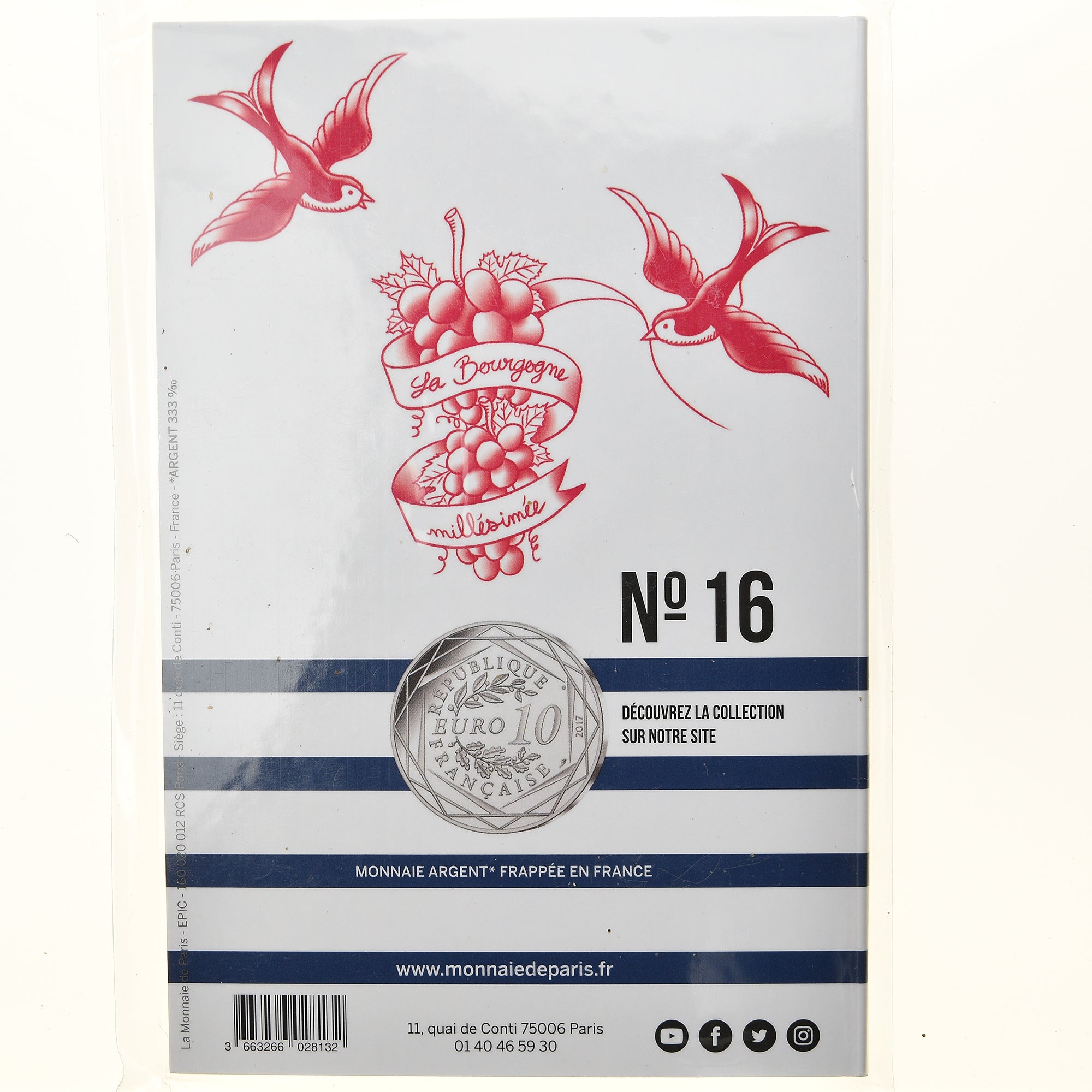 Francia, Monnaie de Paris, 10 Euro, Jean-Paul Gaultier (La Bourgogne