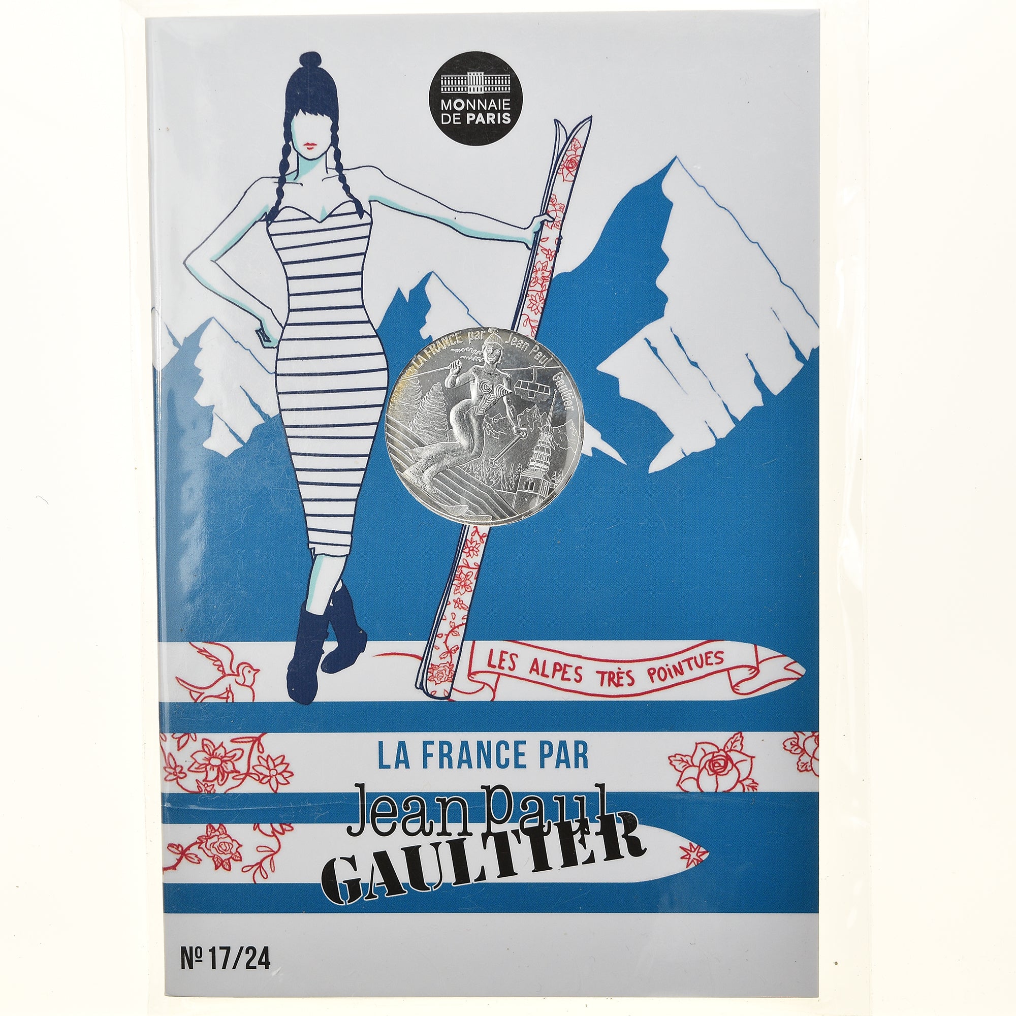 Francia, Monnaie de Paris, 10 Euro, Jean-Paul Gaultier (Les Alpes très