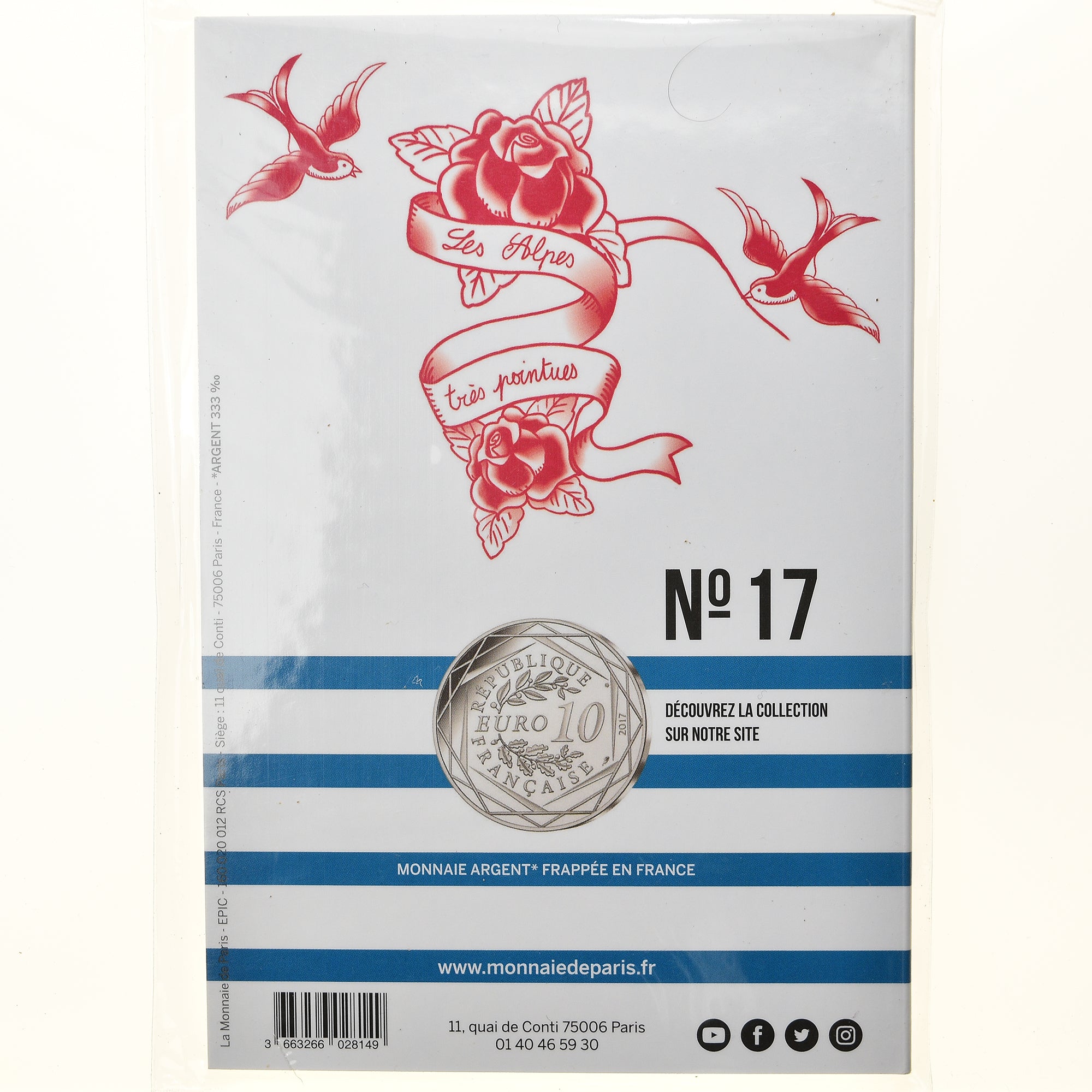 Francia, Monnaie de Paris, 10 Euro, Jean-Paul Gaultier (Les Alpes très