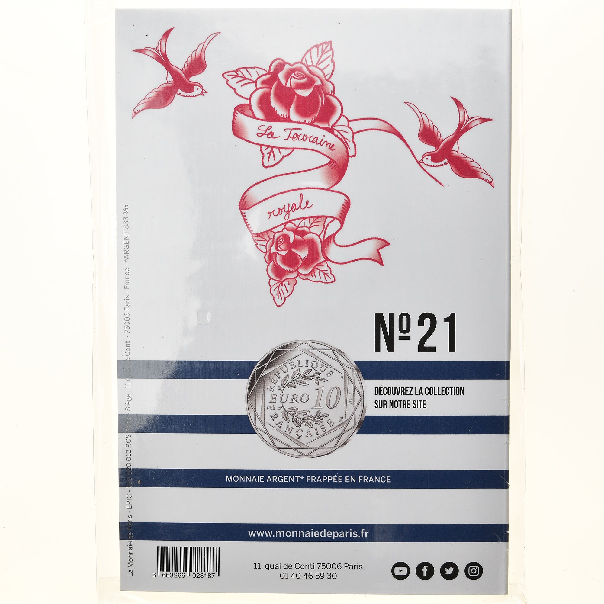 Frankrijk, Parijse munten, 10 Euro, Jean-Paul Gaultier (La Touraine royale)