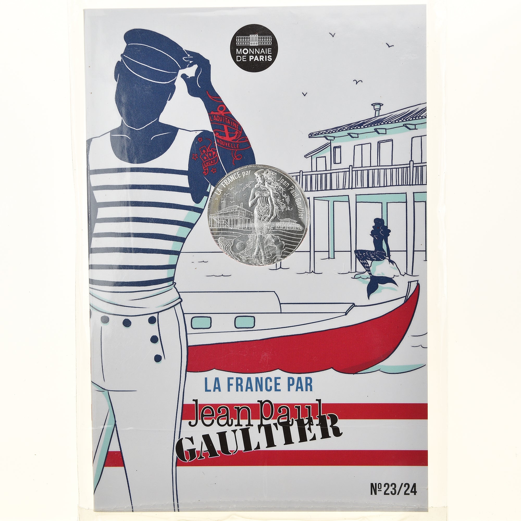 France, Monnaie de Paris, 10 Euro, Jean-Paul Gaultier (L'Aquitaine nouvelle)
