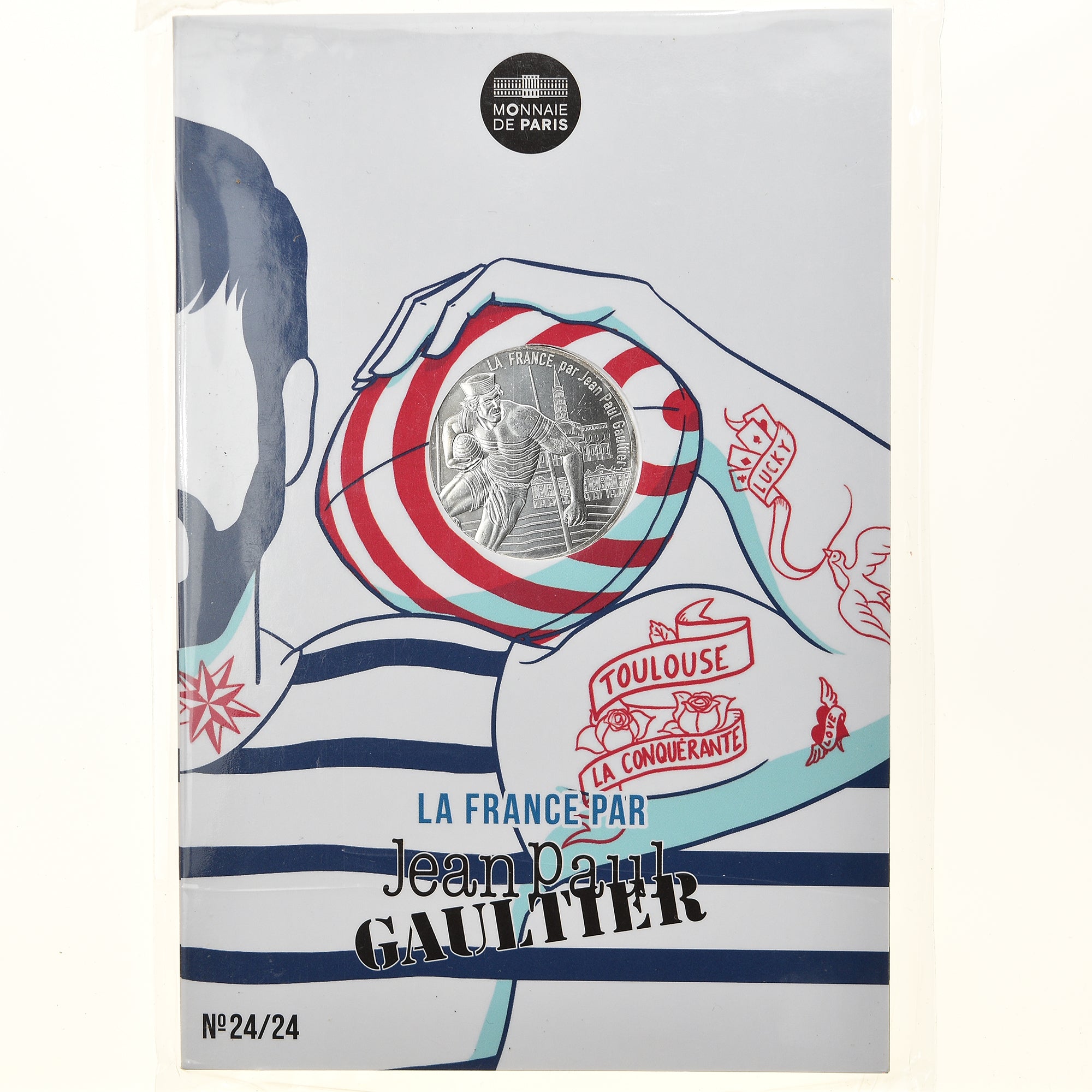 France, Monnaie de Paris, 10 Euro, Jean-Paul Gaultier (Toulouse la