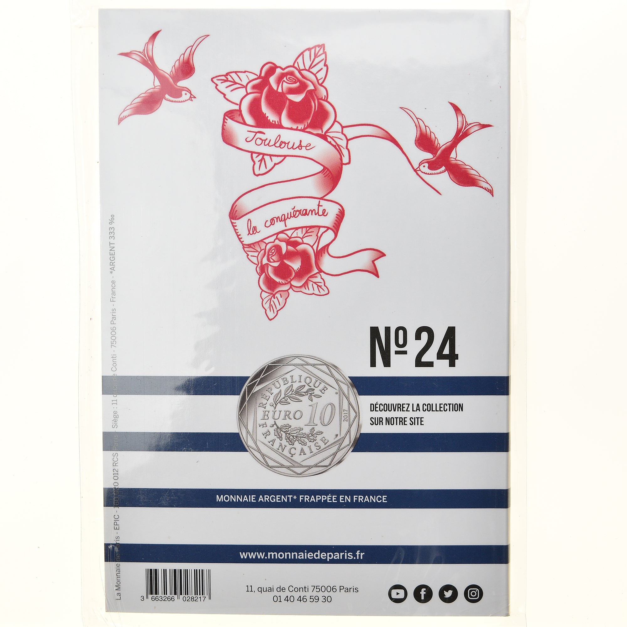 France, Monnaie de Paris, 10 Euro, Jean-Paul Gaultier (Toulouse la