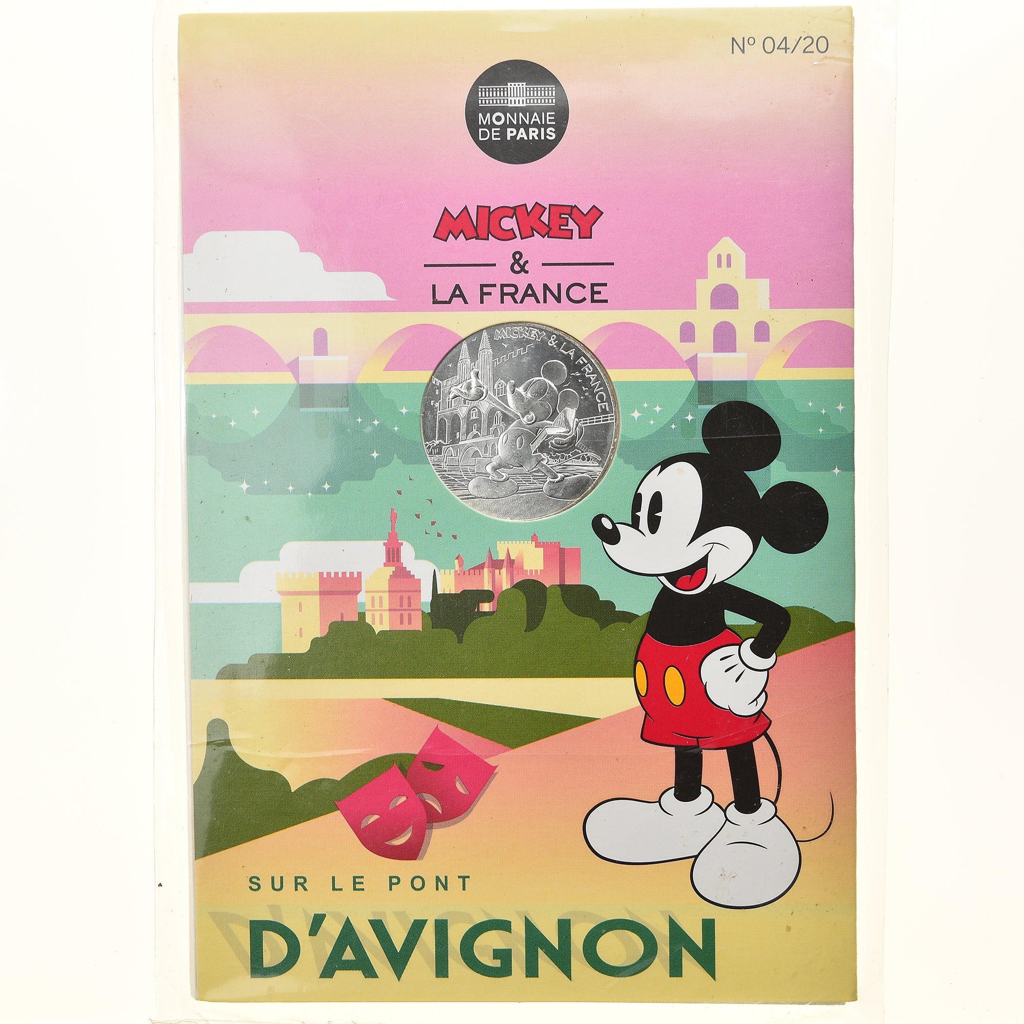 France, Monnaie de Paris, 10 Euro, Mickey (Avignon), 2018, Paris, FDC, Argent