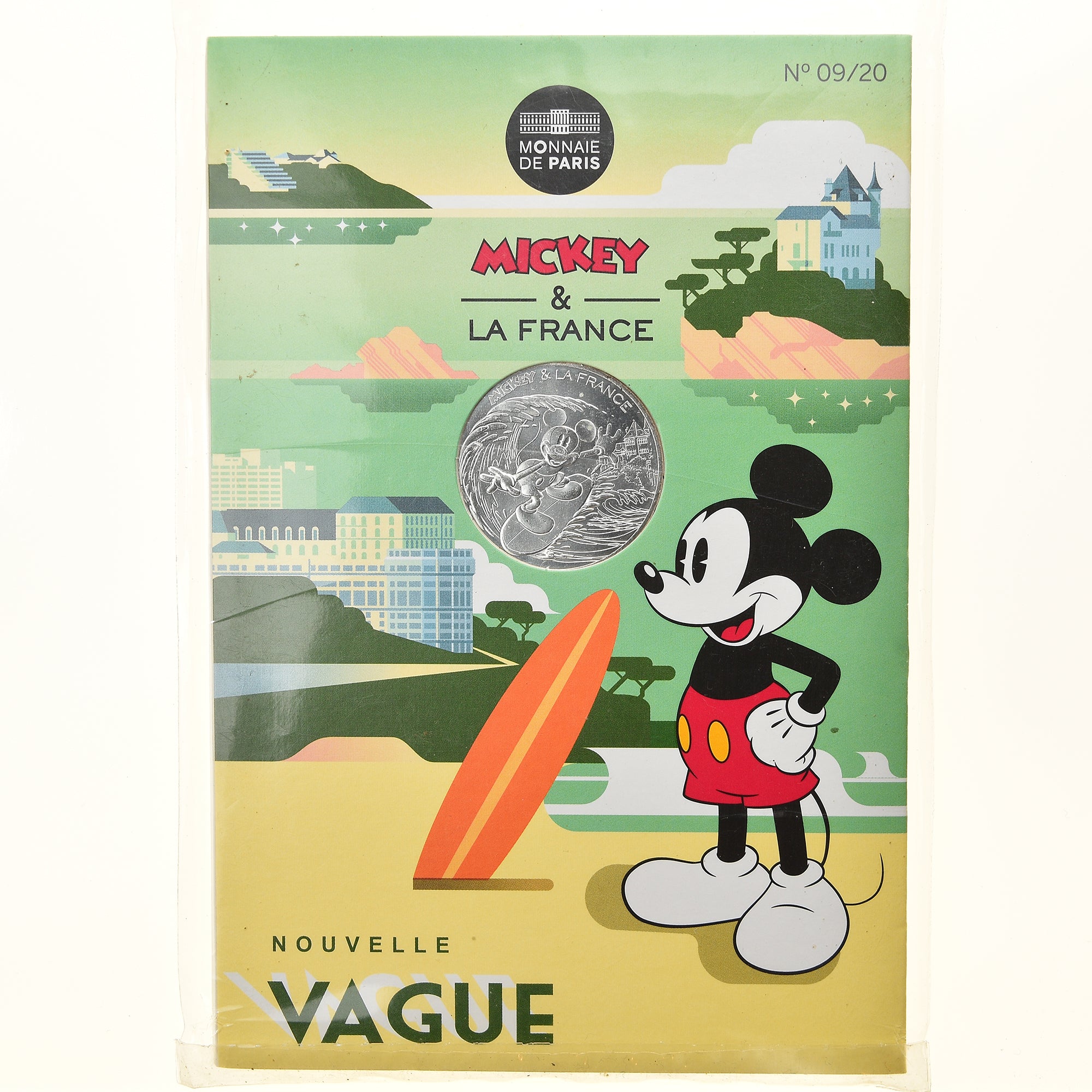 France, Monnaie de Paris, 10 Euro, Mickey (Biarritz), 2018, Paris, FDC, Argent