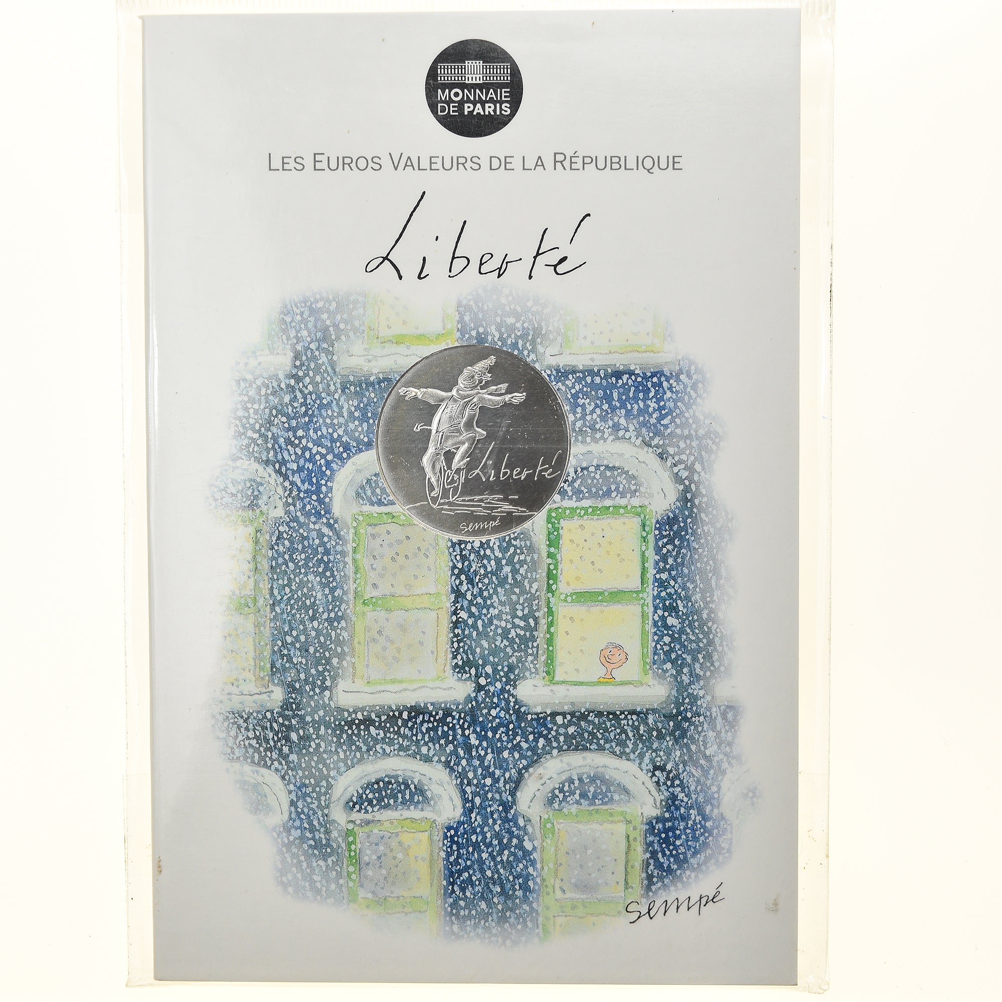 Frankreich, Monnaie de Paris, 10 Euro, Liberté Hiver Sempé, 2014, Paris, STGL