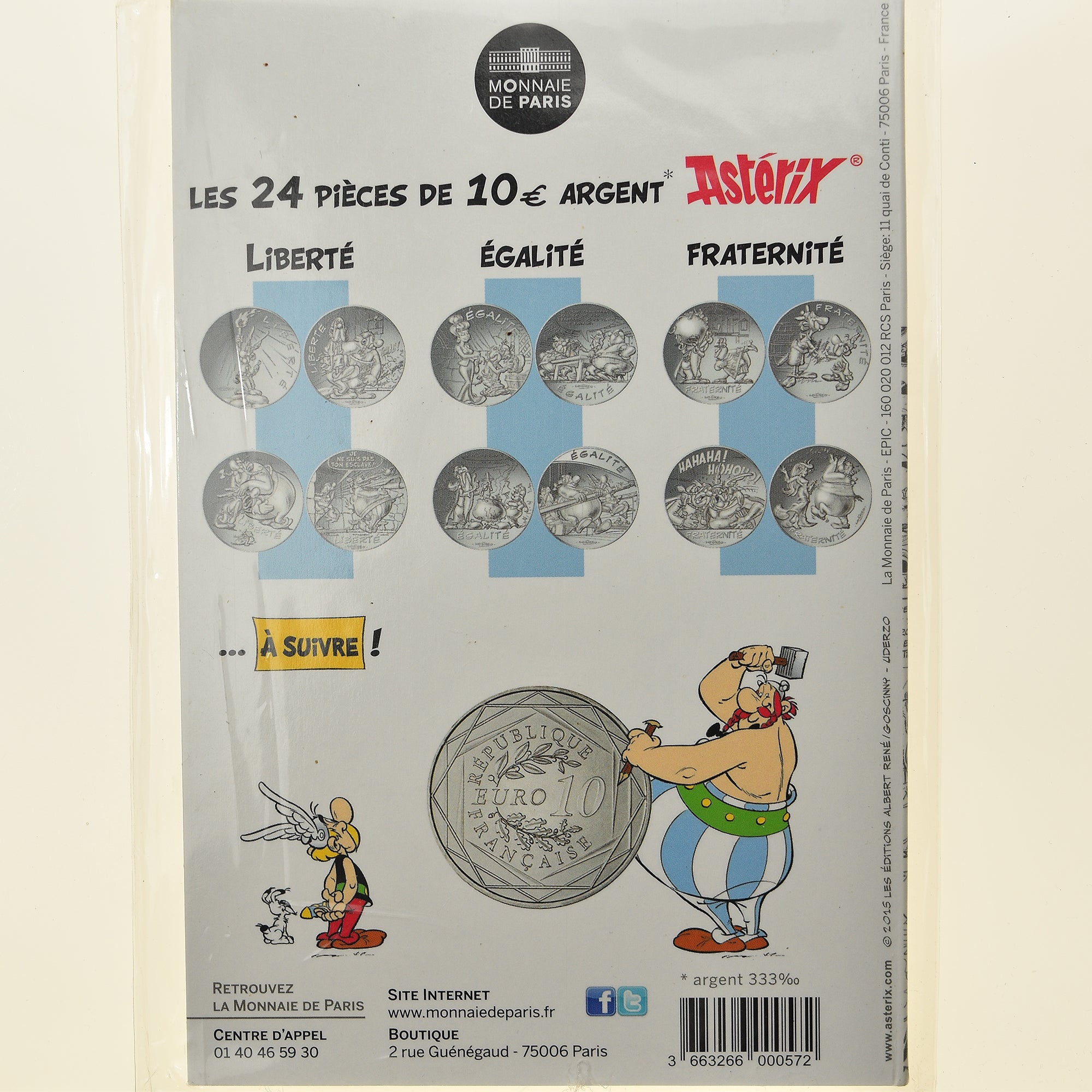 France, Monnaie de Paris, 10 Euro, Astérix Fraternité (Astérix chez les bretons)