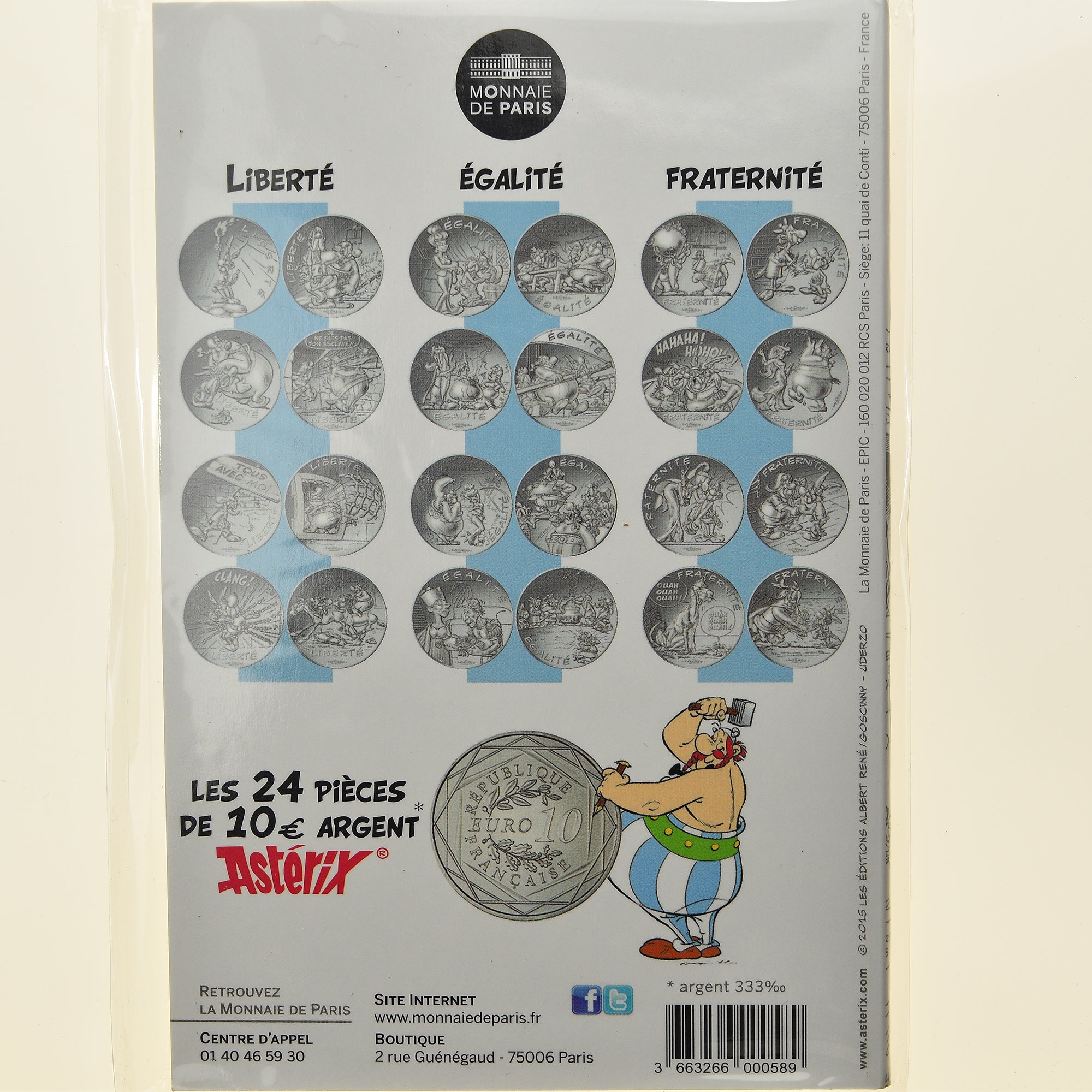 France, Monnaie de Paris, 10 Euro, Astérix Fraternité (Astérix et Latraviata)