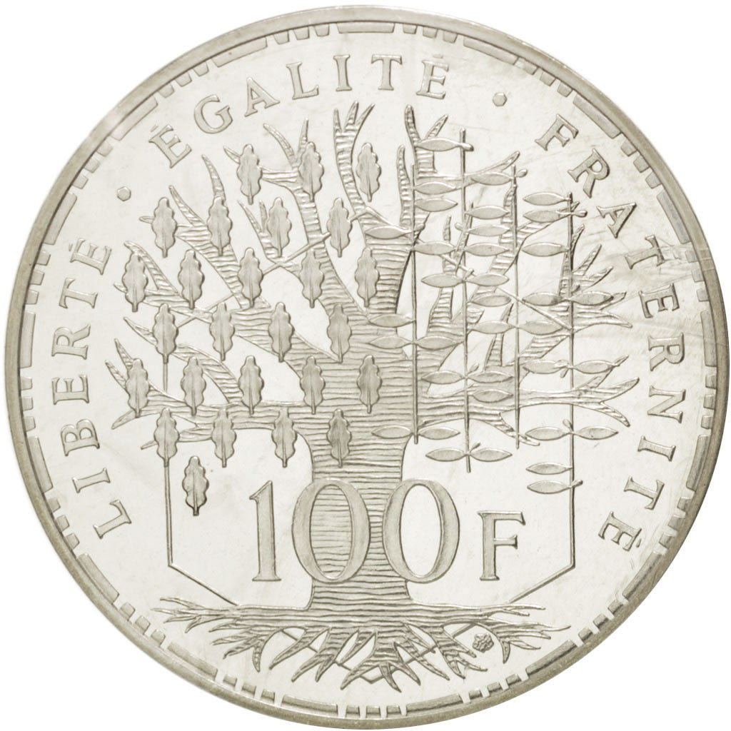Coin, France, 100 Francs, 1984, MS(65-70), Silver, KM:P926, Gadoury:232.P1