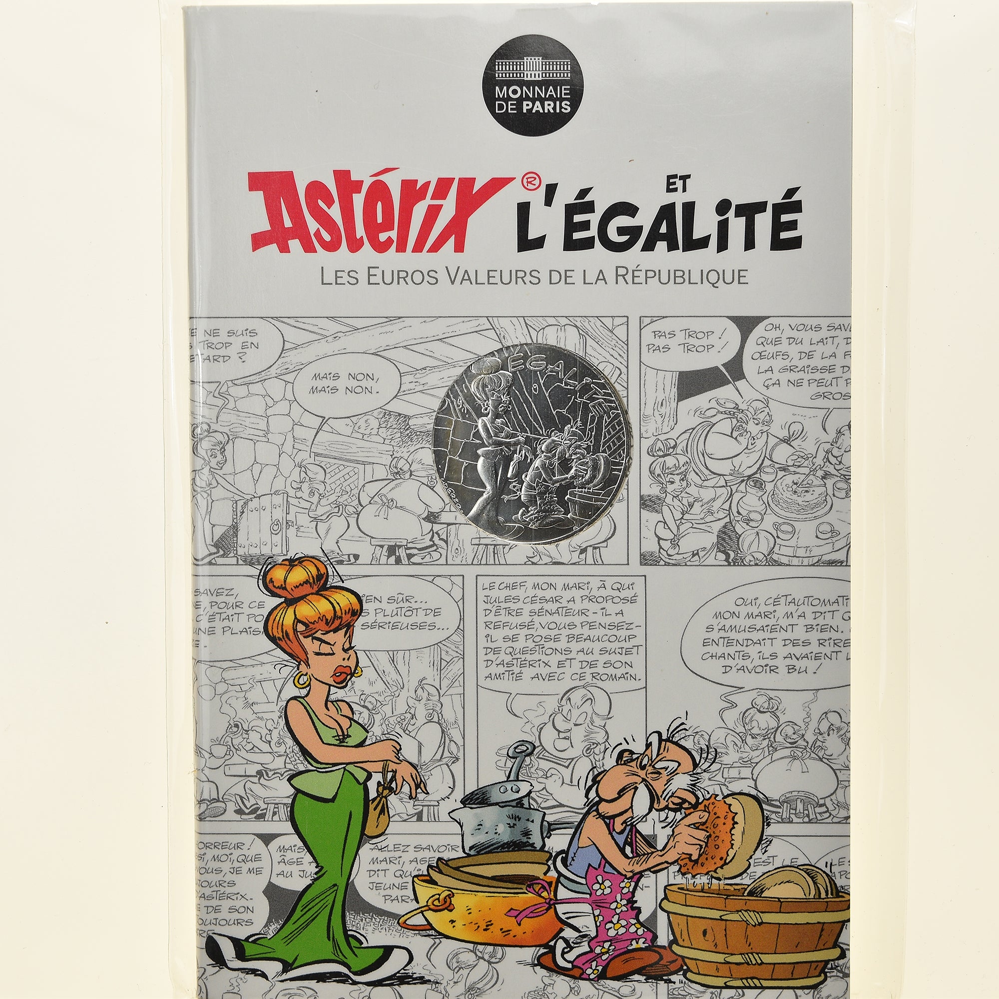 France, Monnaie de Paris, 10 Euro, Astérix Égalité (La zizanie), 2015, Paris
