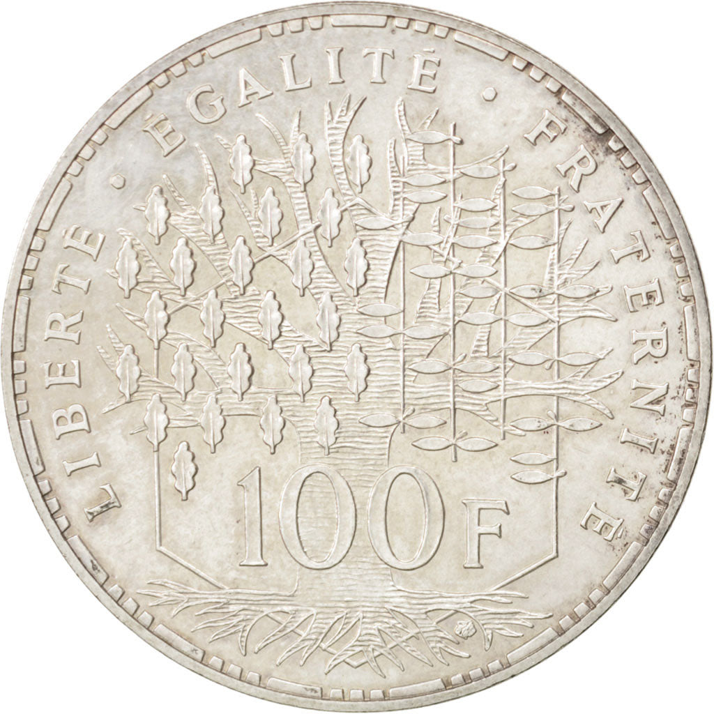 FRANCE, 100 Francs, 1982, KM #E123, AU(55-58), Silver, Gadoury #898, 14.95