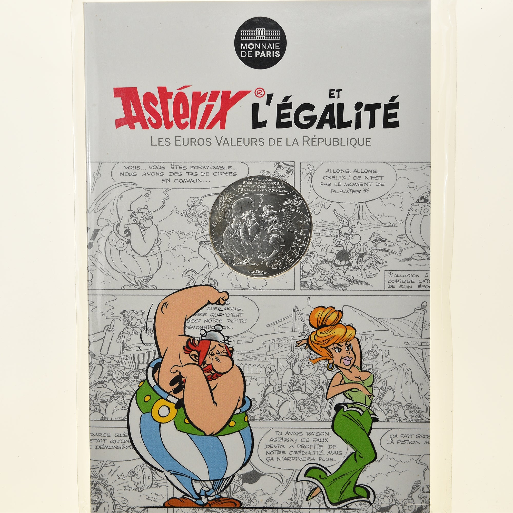 France, Monnaie de Paris, 10 Euro, Astérix Égalité (Le devin - Obélix)