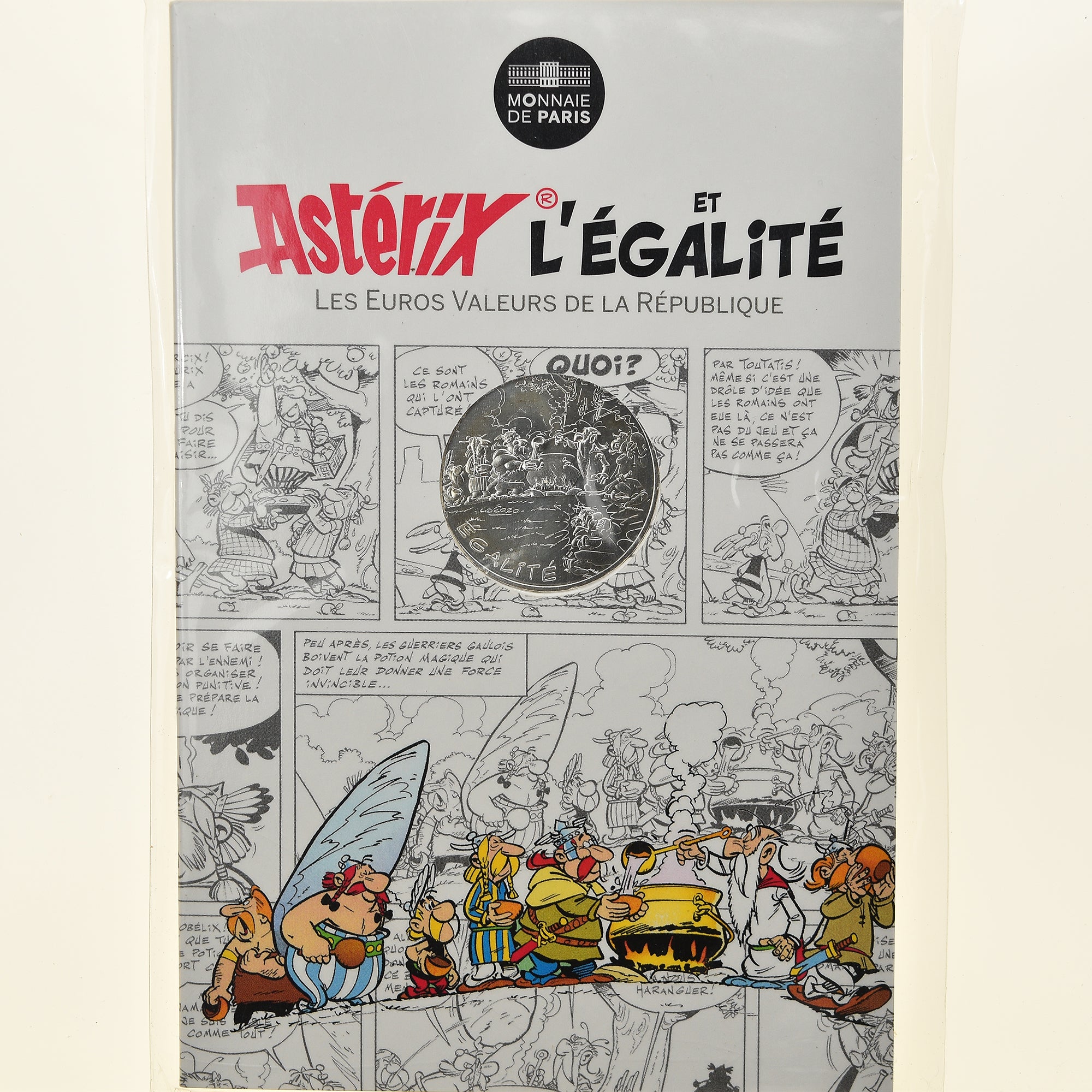 Frankrijk, Parijse munten, 10 Euro, Astérix Égalité (Astérix gladiateur)