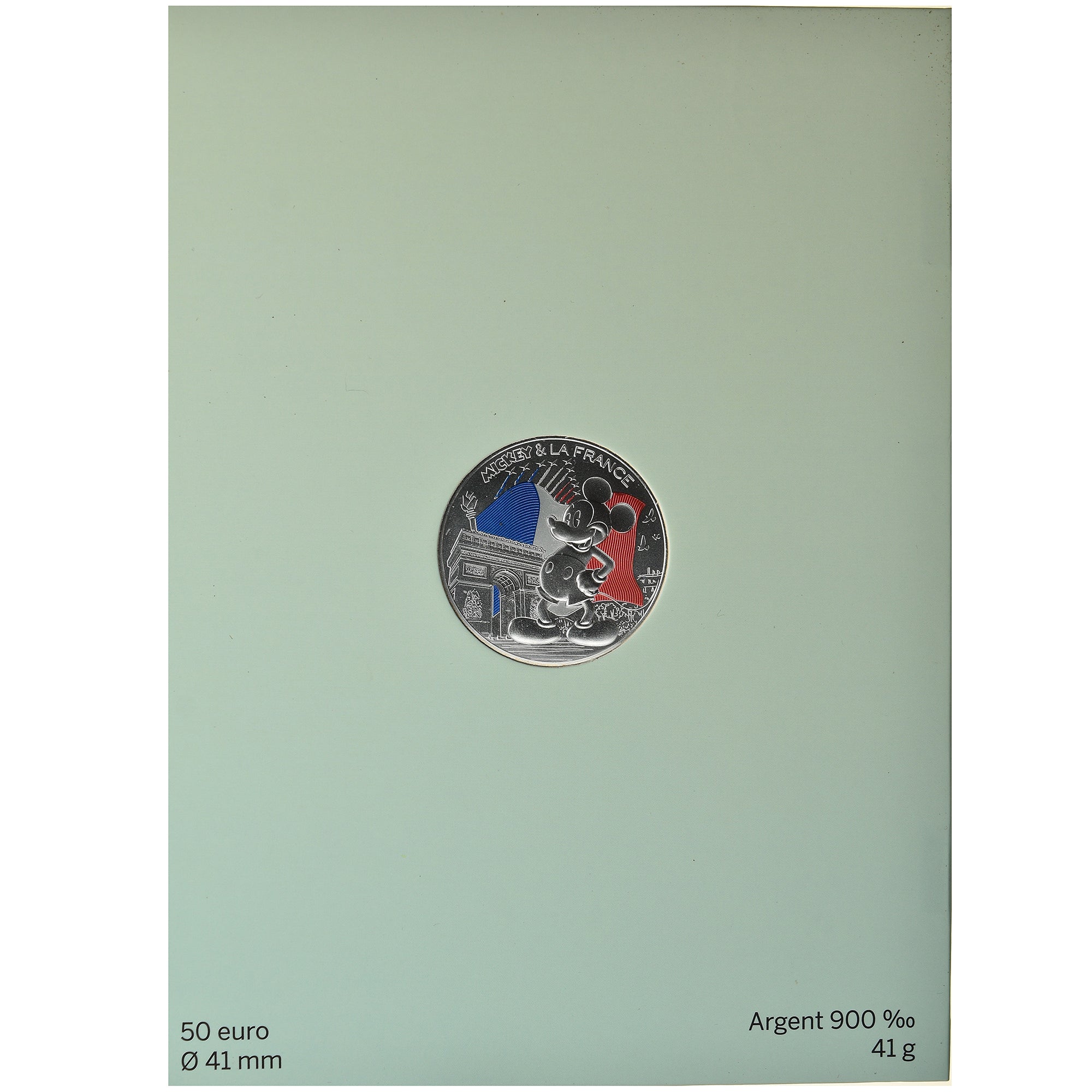 France, Monnaie de Paris, 50 Euro, Mickey (Champs-Elysées), 2018, Paris