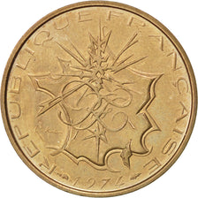 FRANCE, 10 Francs, 1974, KM #E115, AU(55-58), Nickel-Brass, Gadoury #814, 9.96