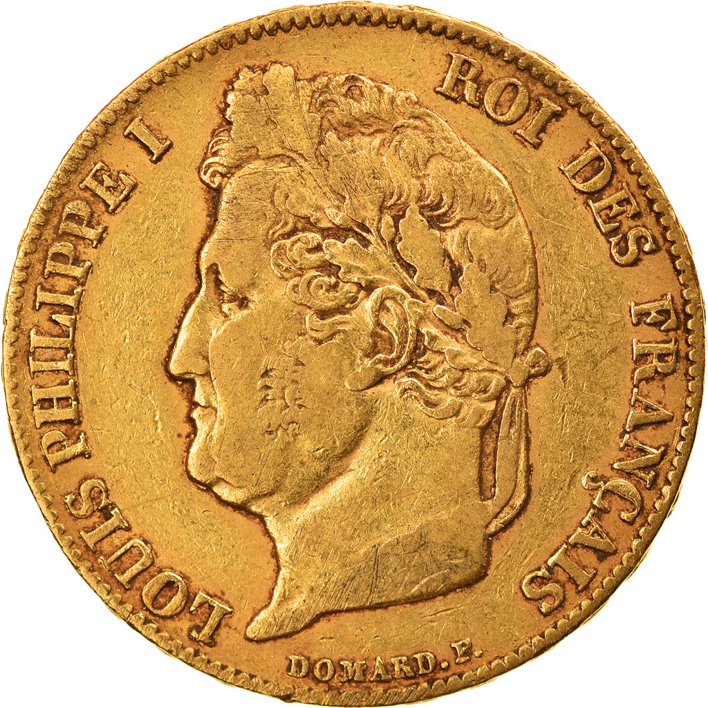 Münze, Frankreich, Louis-Philippe, 20 Francs, 1839, Paris, S+, Gold, KM:750.1