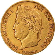 Münze, Frankreich, Louis-Philippe, 20 Francs, 1839, Paris, S+, Gold, KM:750.1