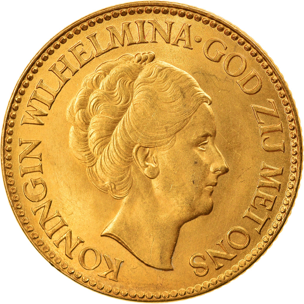 Monnaie, Pays-Bas, Wilhelmina I, 10 Gulden, 1933, SPL, Or, KM:162