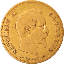 Munten, Frankrijk, Napoleon III, 10 Francs, 1857, Paris, FR, Goud, KM:784.3