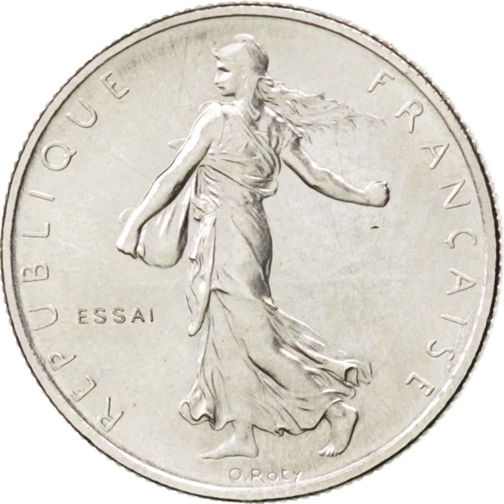 Vème République, 1/2 Franc Semeuse 1965 Essai, KM E112