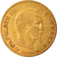 Münze, Frankreich, Napoleon III, 10 Francs, 1859, Paris, S, Gold, KM:784.3