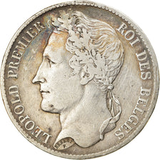 Coin, Belgium, Leopold I, 5 Francs, 5 Frank, 1833, VF(30-35), Silver, KM:3.1