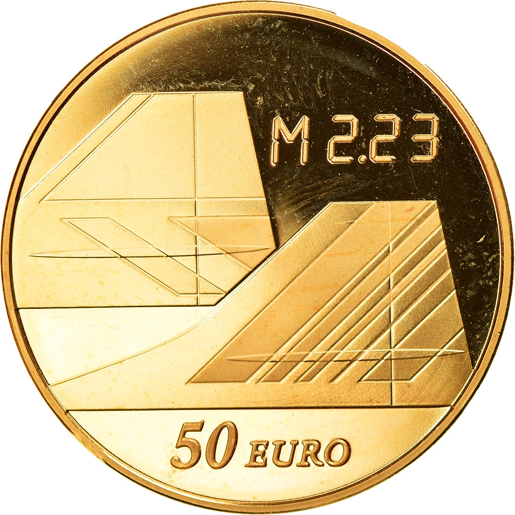 Frankreich, Monnaie de Paris, 50 Euro, Concorde, 2009, Paris, STGL, Gold