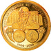 França, Medal, Charles de Gaulle, 50eme anniversaire du Nouveau Franc, 2010