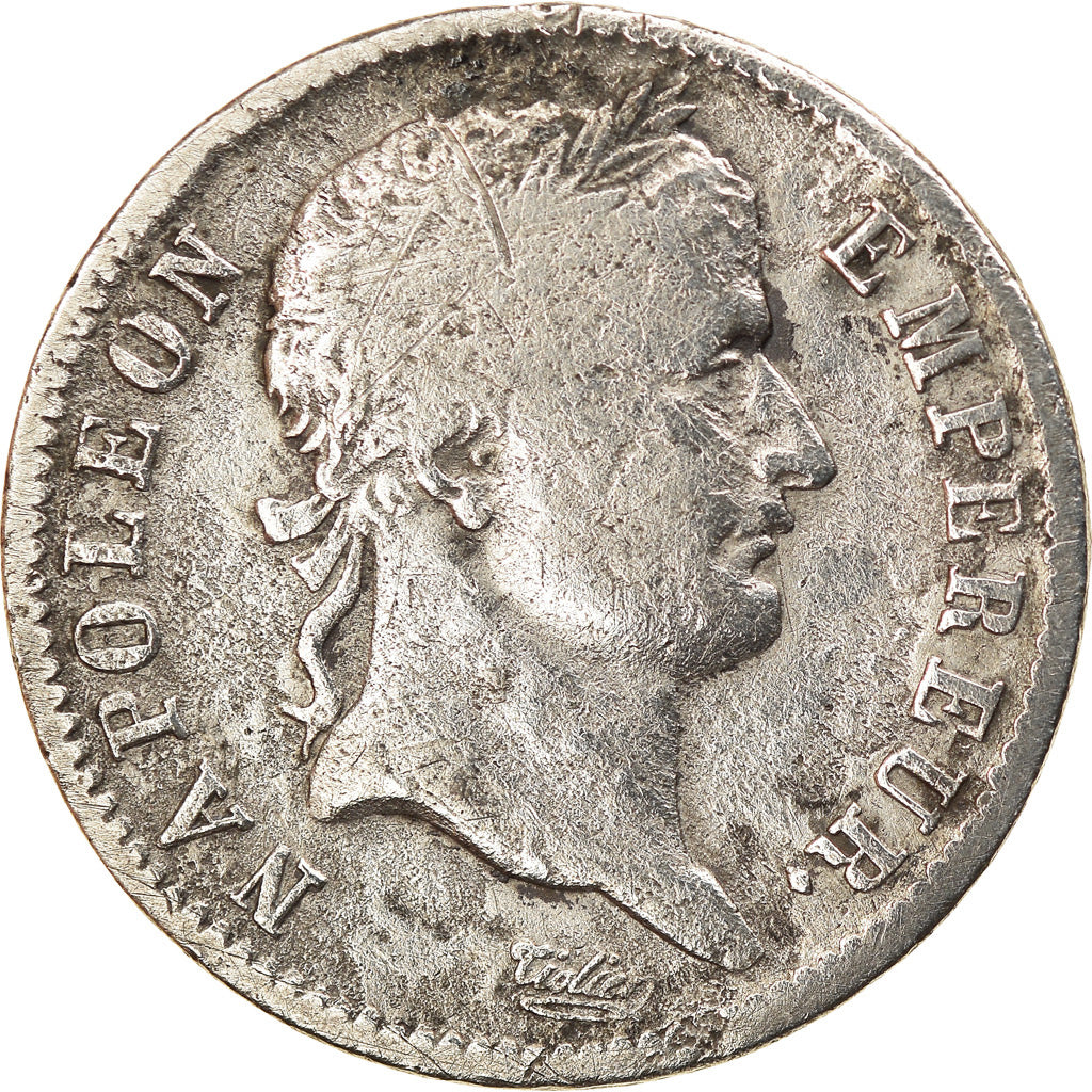 Moneta, Francja, Napoléon I, Franc, 1808, Limoges, F(12-15), Srebro, KM:682.6