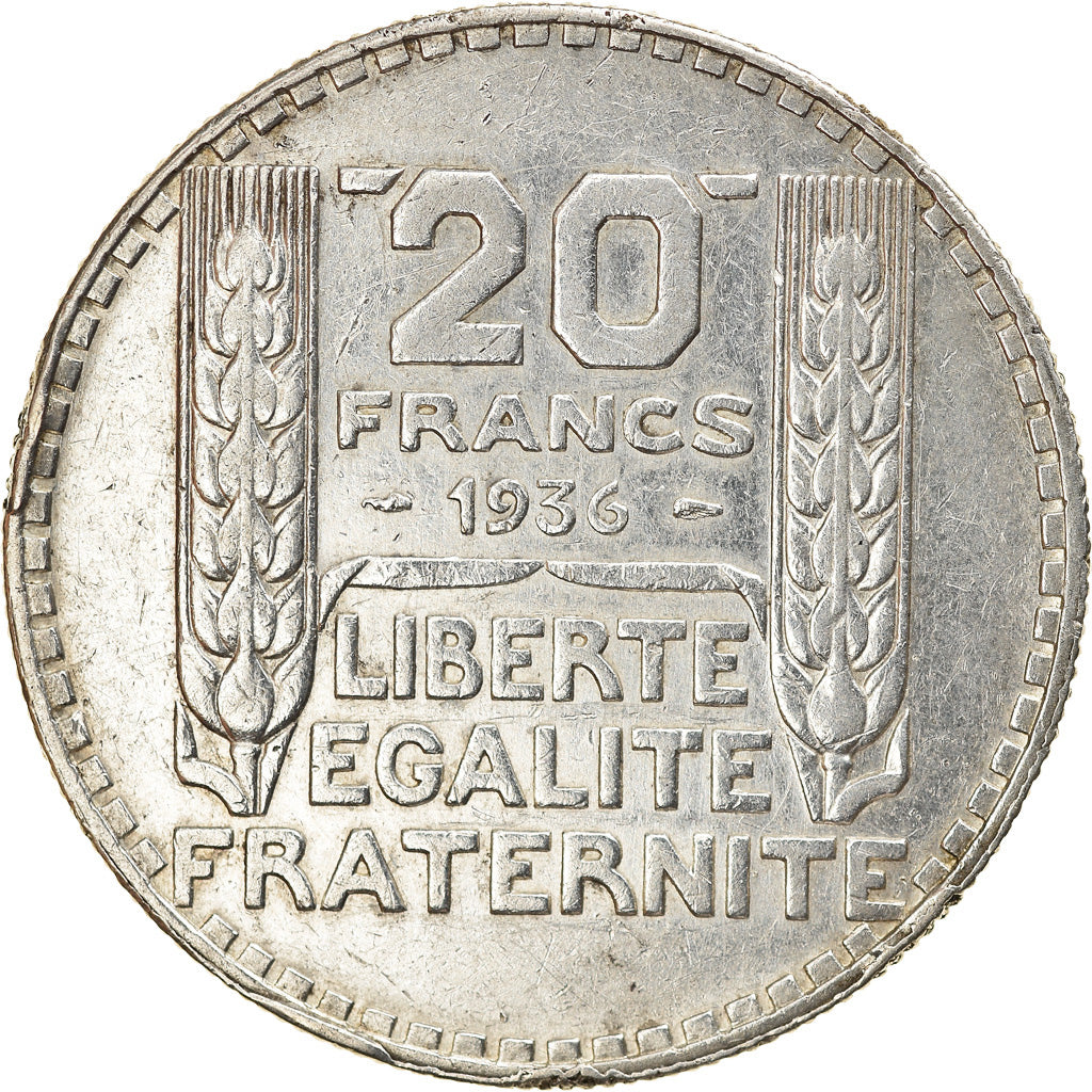 Monnaie, France, Turin, 20 Francs, 1936, Paris, TTB, Argent, KM:879, Gadoury:852