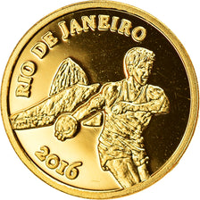 Münze, Congo Republic, Summer Olympic Games, 100 Francs, 2016, STGL, Gold