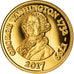 Coin, Senegal, George Washington, 250 Francs, 2017, MS(65-70), Gold