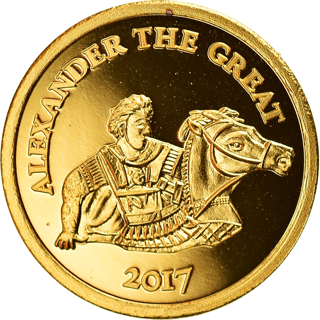 Coin, Niger, Alexander the Great, 100 Francs, 2017, MS(65-70), Gold