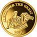Coin, Niger, Alexander the Great, 100 Francs, 2017, MS(65-70), Gold